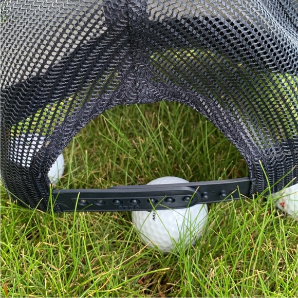 📌 ( Sold ) NWT Born To Bogey Snap Back With  Mesh Back Trucker Hat - Picture 4 of 4